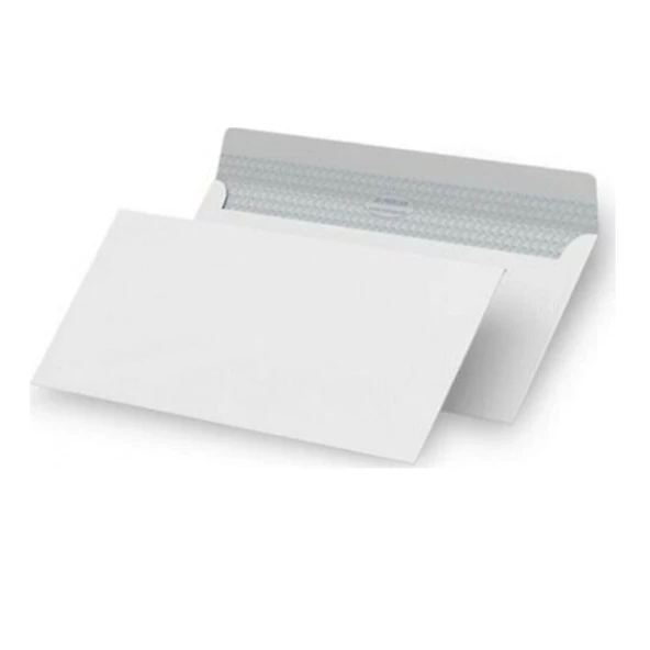 Asil Doğan Diplomat Zarf Extra Silikonlu 10.5x24 90 GR Beyaz---500 lü