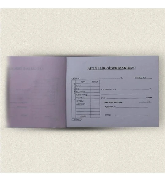 Altınyıldız Otokopili Apartman Makbuzu 14x20 (12 adet)