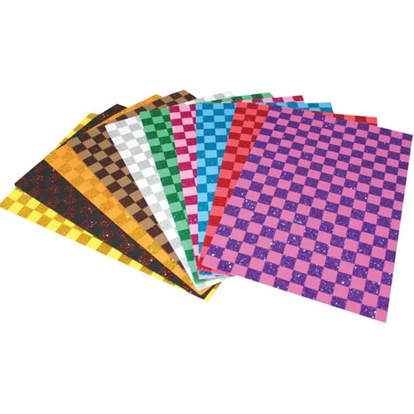 Lino Eva Kare Desenli 20x30 2 MM 10 Renk Simli (1 Paket 10 Adet)