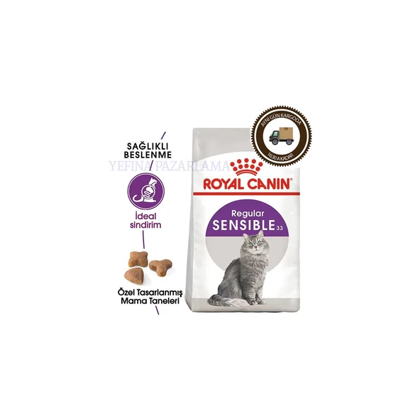 Sensible 33 Seçici ve Hassas Yetişkin Kedi Maması 4kg Regular Adult Cat Food ürün görseli