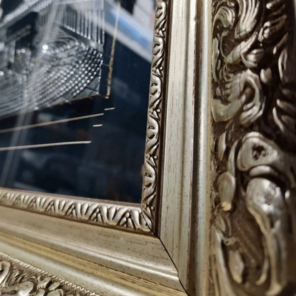 Özel Yapım 3 Boyutlu Kabe Tablosu Özel Çerçeveli - 4