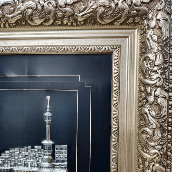 Özel Yapım 3 Boyutlu Kabe Tablosu Özel Çerçeveli - 6