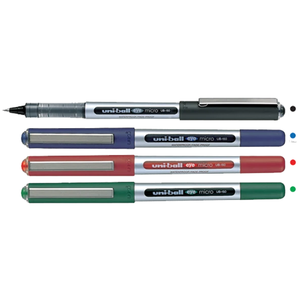 Uni-Ball Roller Kalem (12 li paket sadece kırmızı) Eye Micro Bilye Uç 0.5 MM Kırmızı UB-150 ürün görseli