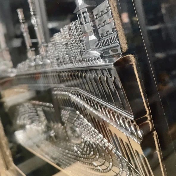 Özel Yapım 3 Boyutlu Kabe Tablosu Özel Çerçeveli - 13