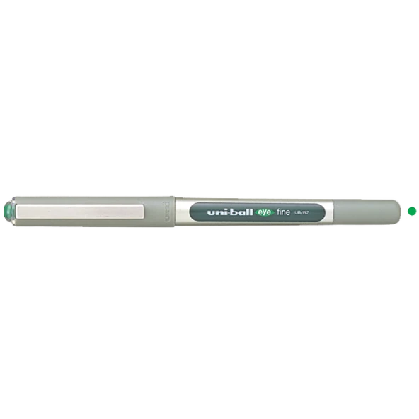 Uni-Ball Roller Kalem ( 12 adet)  Eye Fine Bilye Uç 0.7 MM Yeşil UB-157 ) ürün görseli