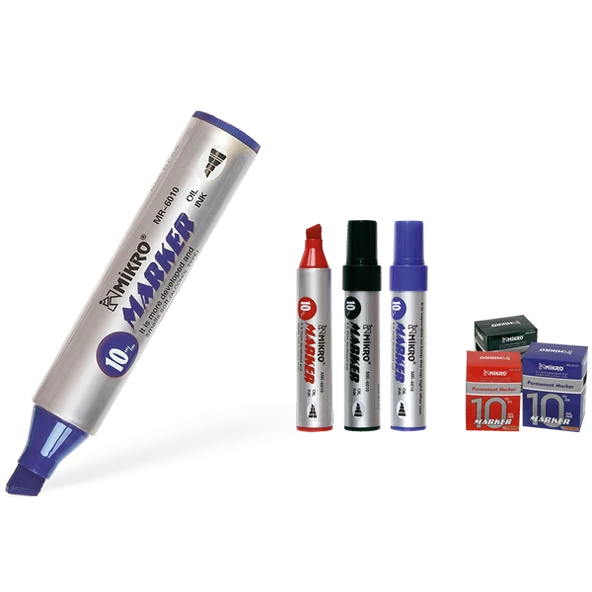 Mikro Markör Permanent Jumbo 10 MM Mavi (12 adet sadece mavi)