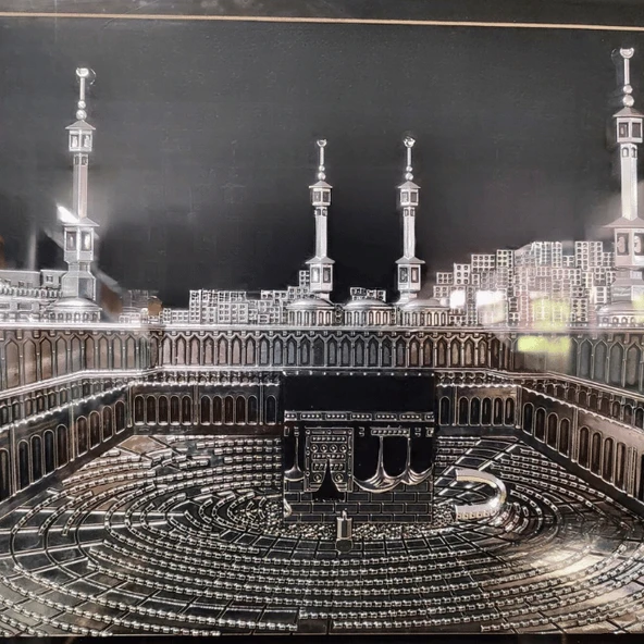 Özel Yapım 3 Boyutlu Kabe Tablosu Özel Çerçeveli - 14