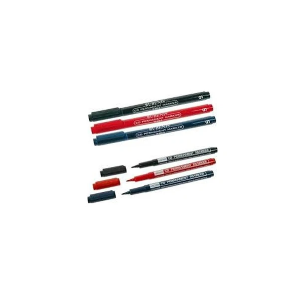 Rubenis CD Kalemi (12 li) Permanent M Seri Silgili Kırmızı TP-905-M/K
