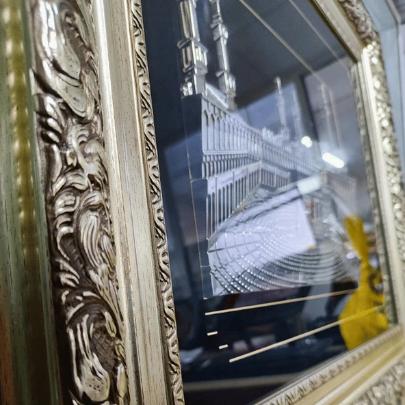 Özel Yapım 3 Boyutlu Kabe Tablosu Özel Çerçeveli - 7