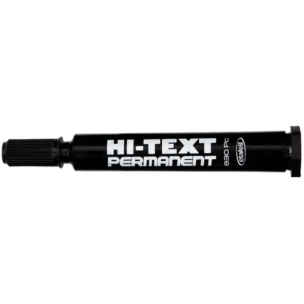 Hi-Text Markör Kesik Uçlu Siyah 830PC (12 adet)
