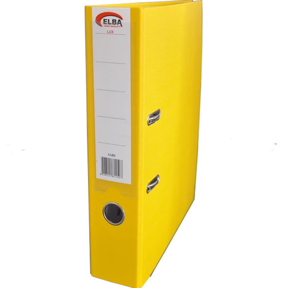 Elba Klasör Plastik Lüx Geniş Sarı (25 adet)