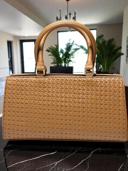 Armine Kartlık ve Bileklik Hediyeli El Ve Kol Çantası Omuz Çantası VS.BLKT.0389 - Resim 5