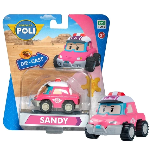 Robocar Poli Metal Araç Karakter Figürler - Sandy 83417 - Resim 2