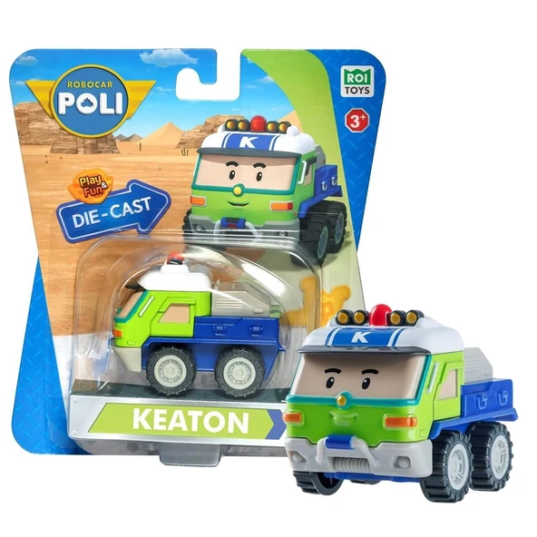 Robocar Poli Metal Araç Karakter Figürler - Keaton 83418 - 2
