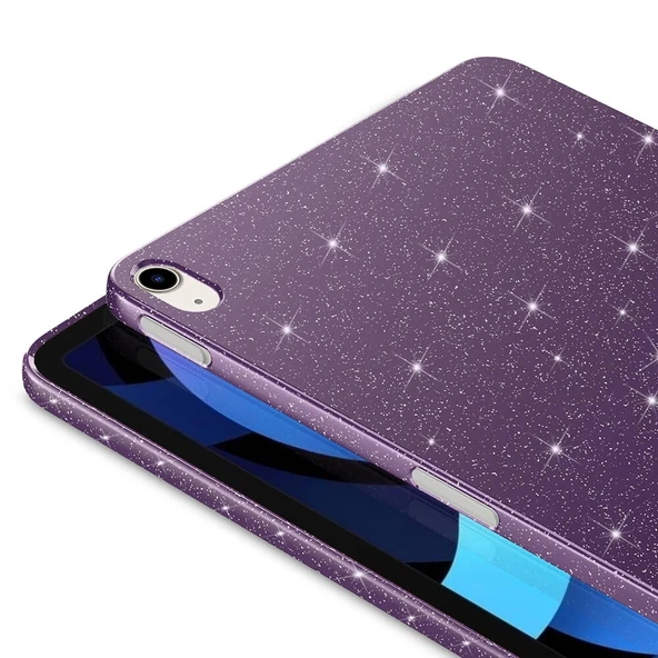 Apple iPad 10.9 2022 (10.Nesil) Simli Parlak Görünümlü Zore Tablet Koton Kılıf - Resim 8