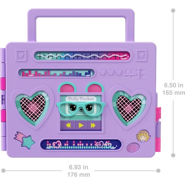 Polly Pocket Radyo Temalı Moda Eğlencesi Oyun Seti HRD65 - Resim 2