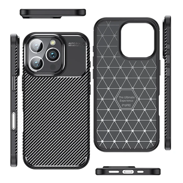 Apple iPhone 16 Pro Kılıf Zore Negro Silikon Kapak - 10