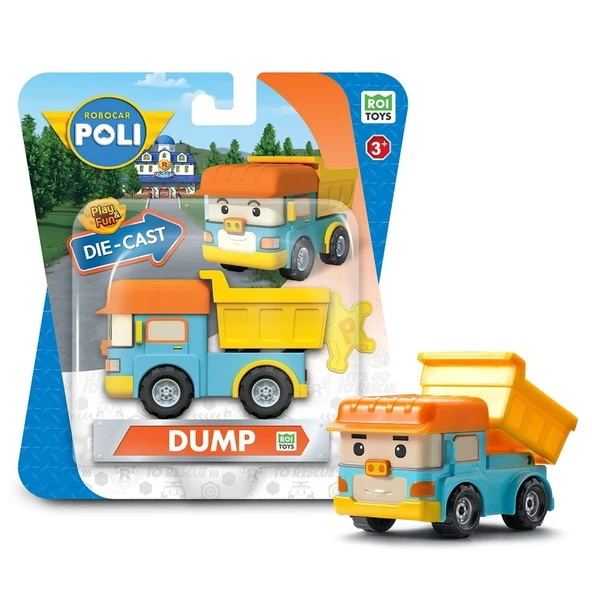 Robocar Poli Metal Araç Karakter Figürler - Dump 83164 - Resim 2