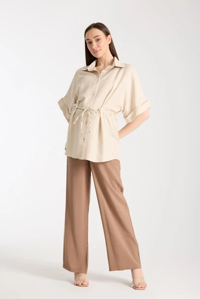 IŞŞIL Y0024-Yarasa Kol Hamile Giyim Tunik-Ceket - 2