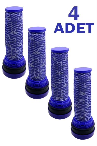 Dyson Uyumlu DC 28 / 28c Exclusive UK Süpürge Ön Filtresi, 4 ADET