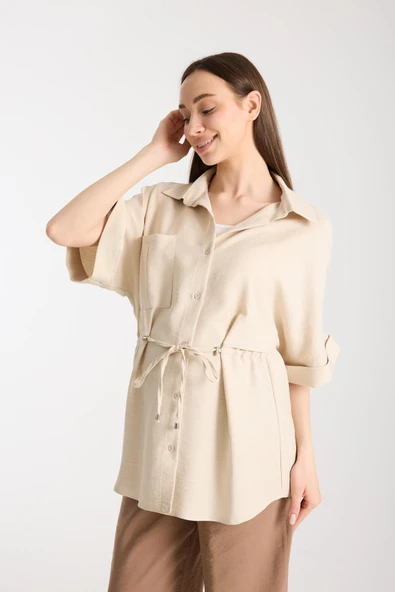 IŞŞIL Y0024-Yarasa Kol Hamile Giyim Tunik-Ceket - 5