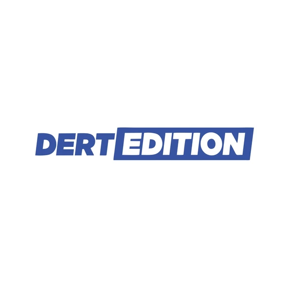 Dert Edition Oto Cam Sticker 17x17 Cm Mavi