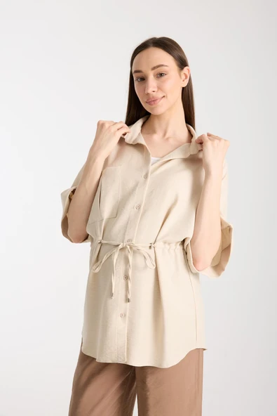 IŞŞIL Y0024-Yarasa Kol Hamile Giyim Tunik-Ceket - 3