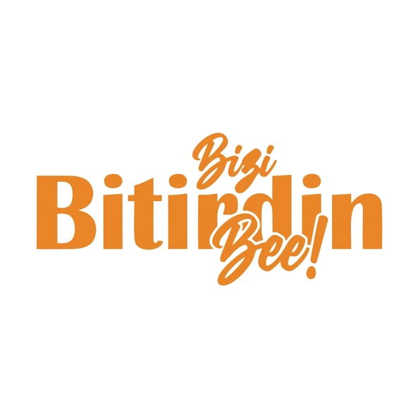  Bizi Bitirdin Bee Oto Sticker  17x17 Cm Turuncu