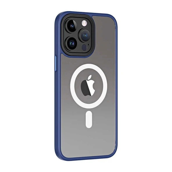 Apple iPhone 13 Pro Max Kılıf Wireless Şarj Özellikli Zore Hibrit M-safe Kapak - 4