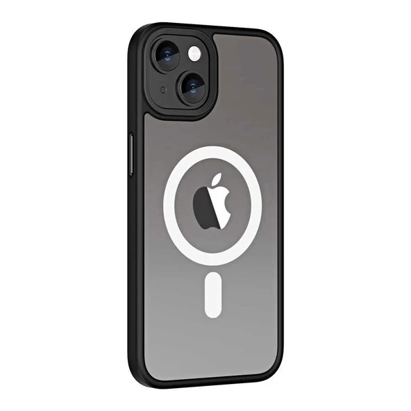 Apple iPhone 13 Kılıf Wireless Şarj Özellikli Zore Hibrit M-safe Kapak - 3