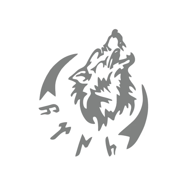 Bozkur Göktürkçe Türk Sticker 17x17 Cm Gri ürün görseli