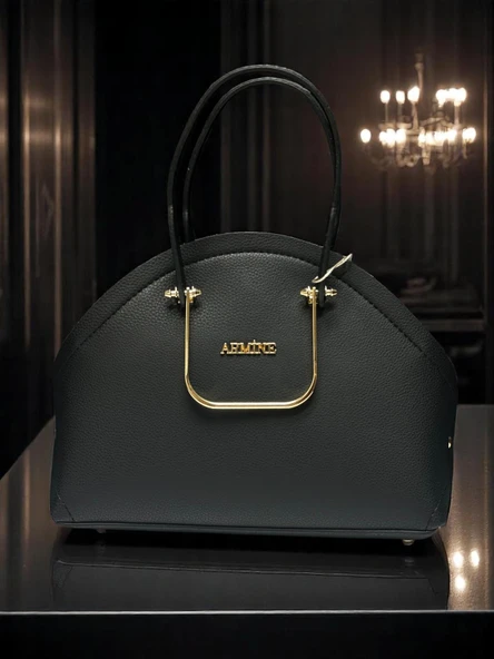 Armine Kartlık ve Bileklik Hediyeli El Ve Kol Çantası Omuz Çantası VS.BLKT.0393 - Resim 3