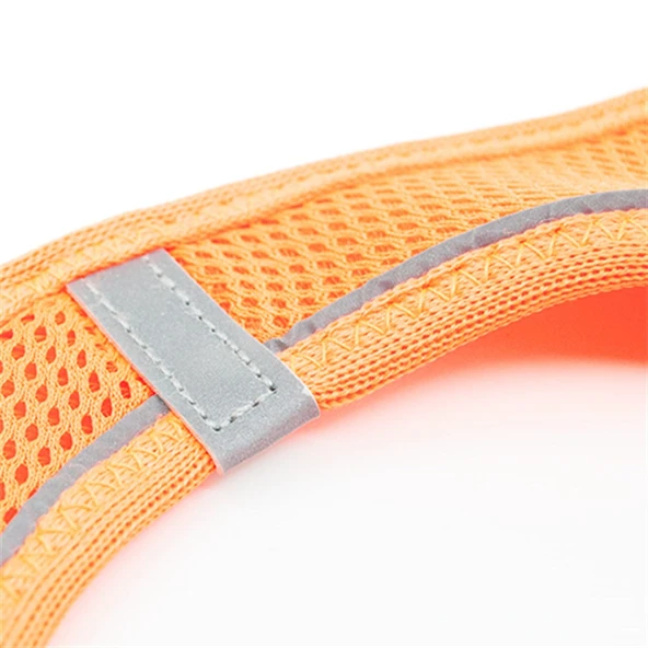 Tailpetz Air-Mesh Neon Turuncu Göğüs Tasması - 5