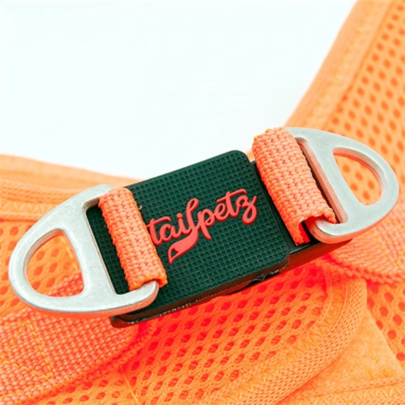 Tailpetz Air-Mesh Neon Turuncu Göğüs Tasması - 2