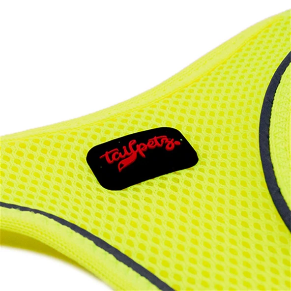 Tailpetz Air-Mesh Neon Sarı Göğüs Tasması - 3