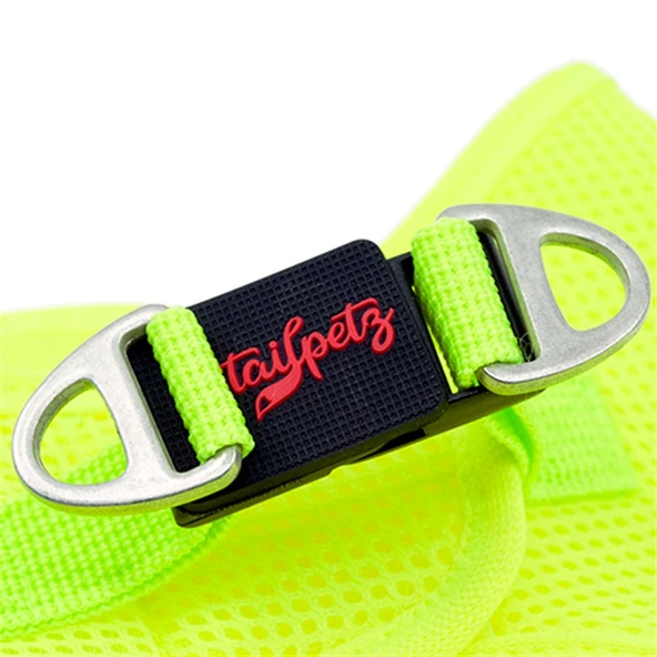Tailpetz Air-Mesh Neon Sarı Göğüs Tasması - 4