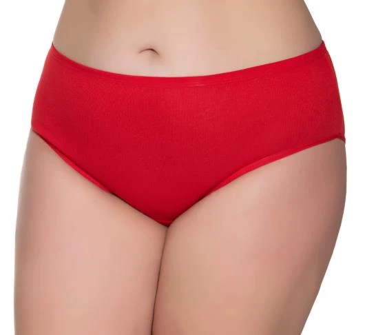 12 li Paket Sedef Yıldız Bayan Büyük Beden İnce Lastik Külot 1047 - 3