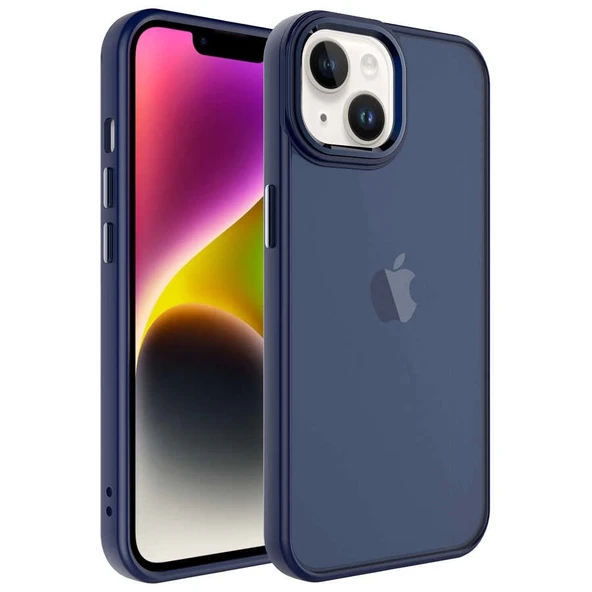 Apple iPhone 14 Kılıf Buzlu Sert PC Zore May Kapak