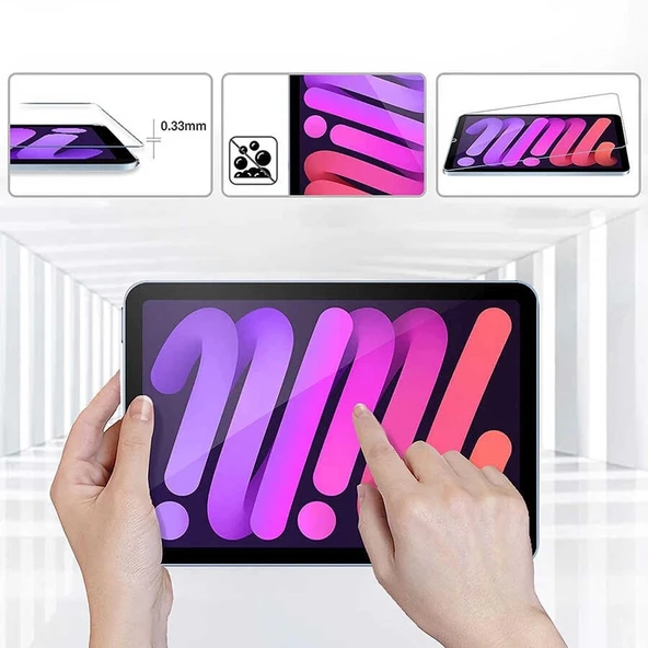Apple iPad Air 10.9 2020 (4.Nesil) Zore 5in1 Tablet Temperli Cam Ekran Koruyucu - 7