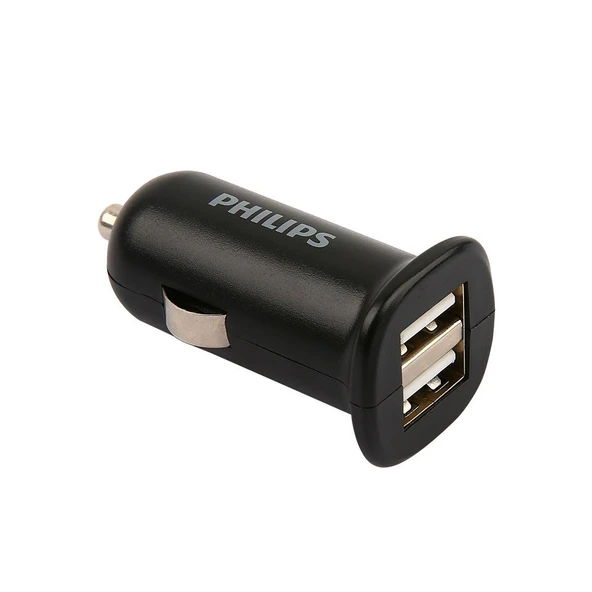 Philips 2'li USB Oto Şarj Cihazı Aleti DLP1502NB/51 - Resim 2
