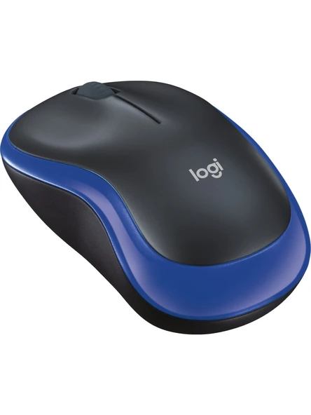 LOGITECH M185 USB Alıcılı Kompakt Kablosuz Mouse - Mavi - 1