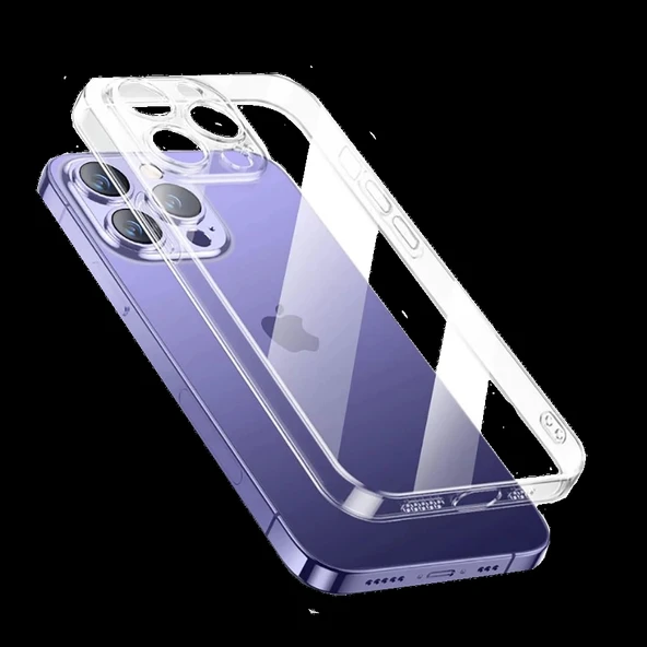 Apple iPhone 13 Pro Max Kılıf Şeffaf Sert PC Zore Vayt Kapak