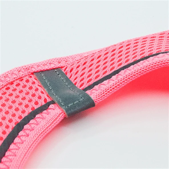 Tailpetz Air-Mesh Neon Pembe Göğüs Tasması - 3