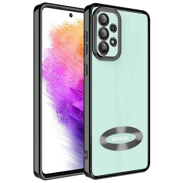 Galaxy A73 Kılıf Kamera Korumalı Logo Gösteren Zore Omega Kapak