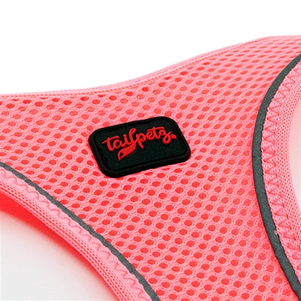 Tailpetz Air-Mesh Neon Pembe Göğüs Tasması - 4