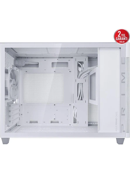 PRIME AP201 TG - BEYAZ 205 x 350 x 460 mm MICRO ATX TEMPERLİ CAM FULL MESH METAL BİLGİSAYAR KASASI - 2