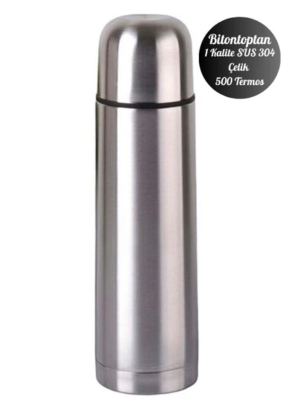 Kişiye Özel 500 ml Çift Katmanlı SUS 304 Çelik İnox Termos 12 Saat Sıcak Soğuk Tutma - 5