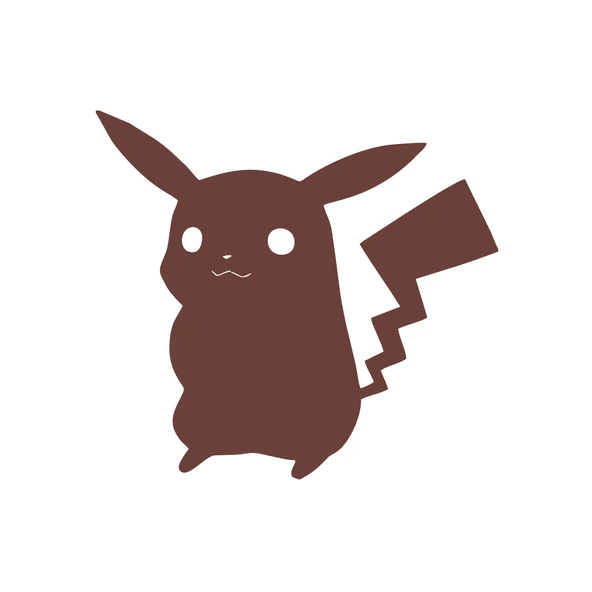Pikachu Araba Stickeri 17x17 Cm Kahverengi