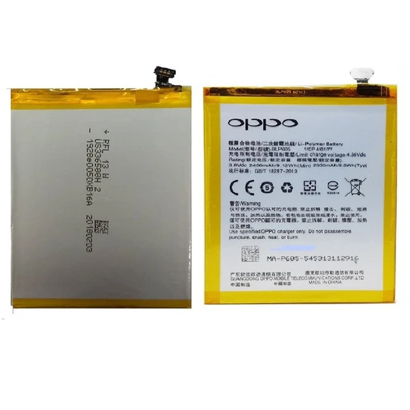 OPPO F1-A33 BLP605 Pil Batarya 2400mAh ürün görseli