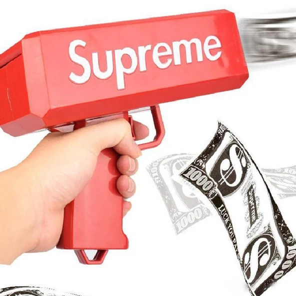 Para Fırlatma Saçma Tabancası Top Supreme Banknot Süper Para Silah Oyuncaklar Parti Oyunu - 12